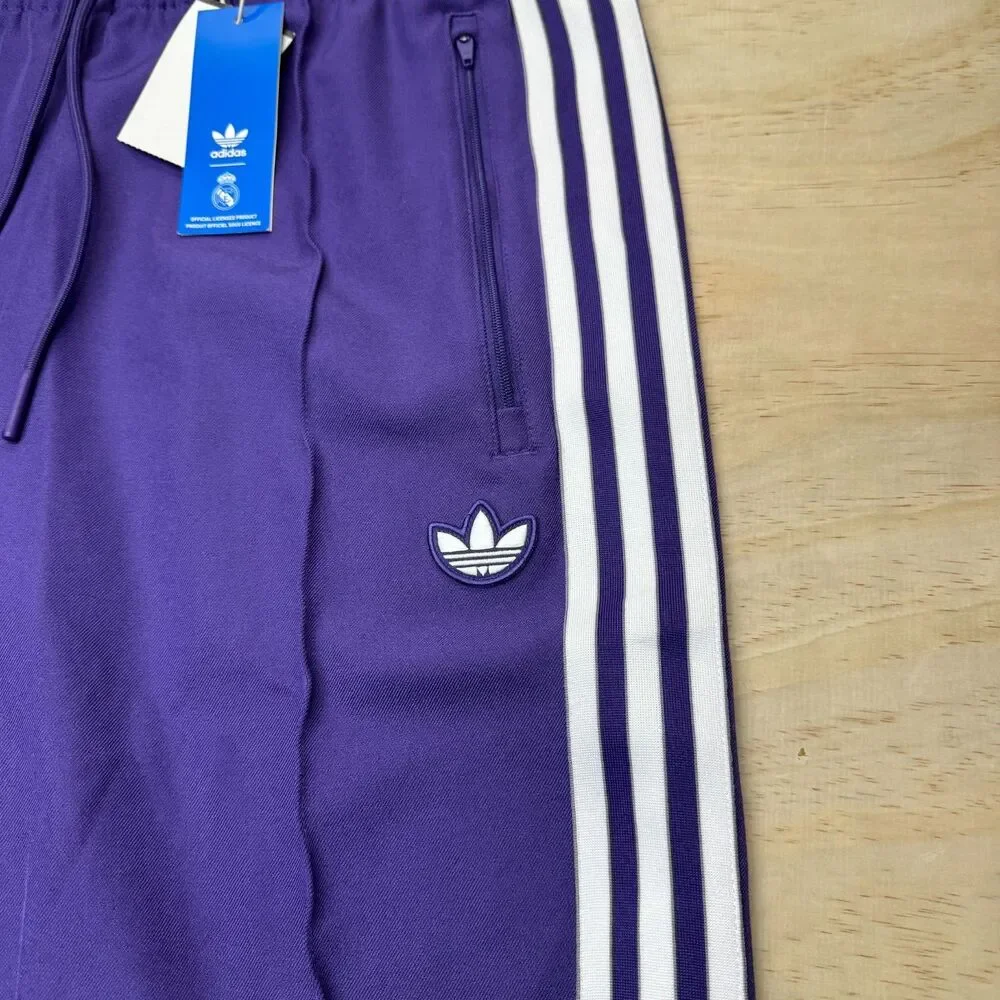 NEW Real Madrid Adidas Terrace Icons Track Pants Mens Jogger Pants MD JF2579